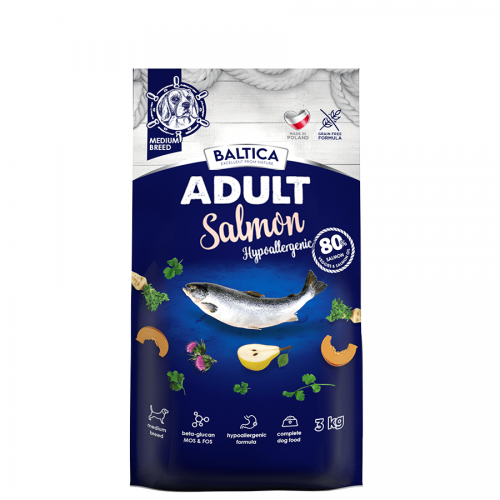 Salmon Hypoallergenic 15g rasy średnie - Baltica