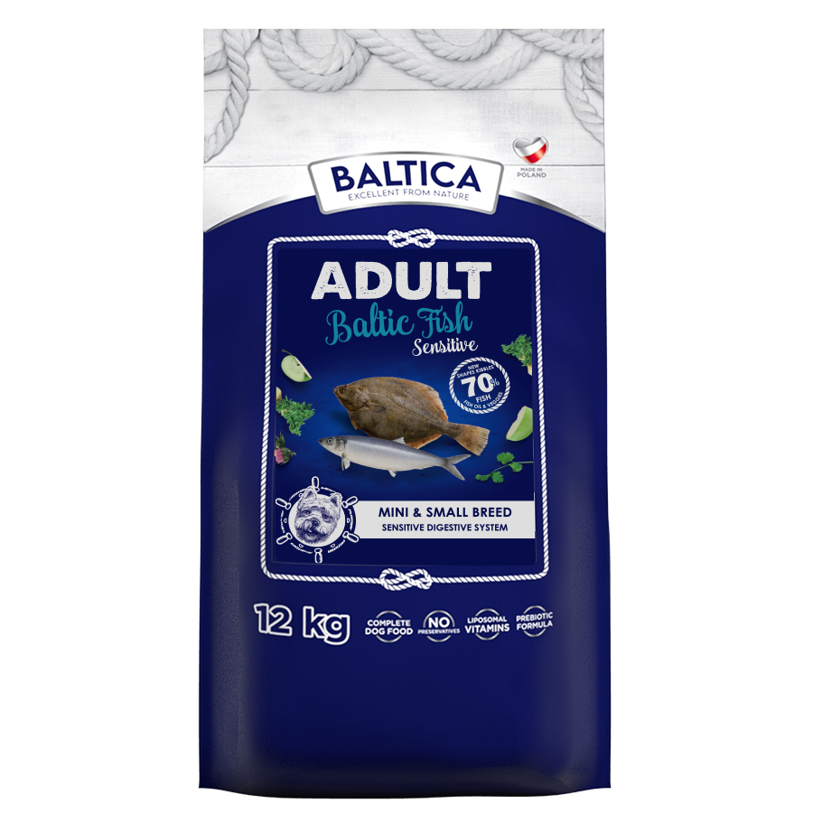 Baltic Fish Sensitive S - psy małych ras - Baltica - 12kg