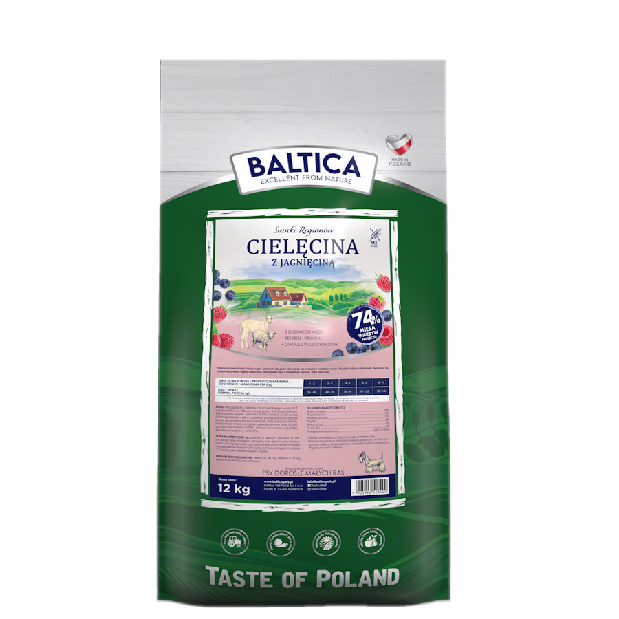 Cielęcina z jagnięciną XS/S 1kg - Baltica