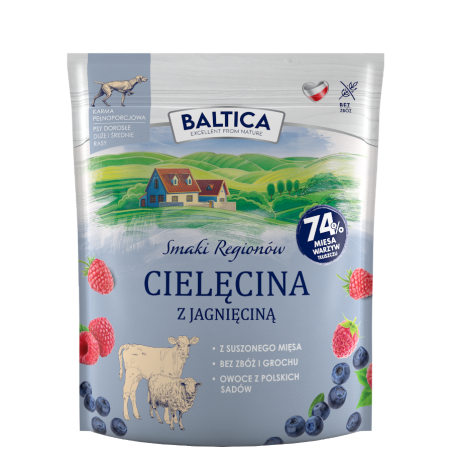 Cielęcina z jagnięciną M/L 1kg - Baltica