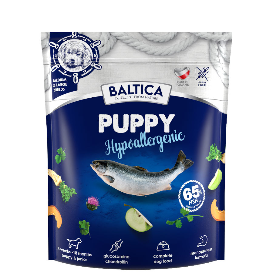 Baltica Puppy Salmon Hypoallergenic psy ras średnich i dużych 1kg