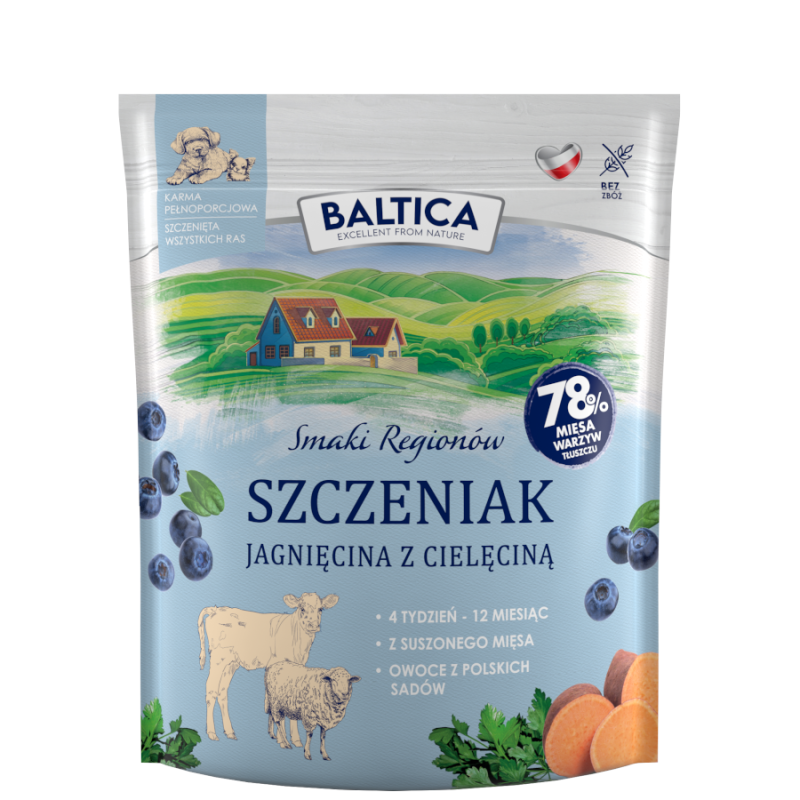 Szczeniak Jagnięcina z cielęciną 1kg - Baltica